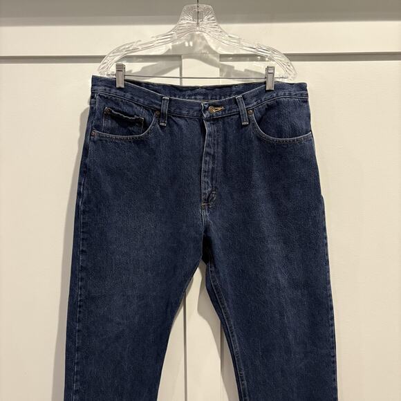 Wrangler Jeans Mens 38x29 Blue Regular Fit 96501MR Denim Straight Leg Comfort - Picture 4 of 13